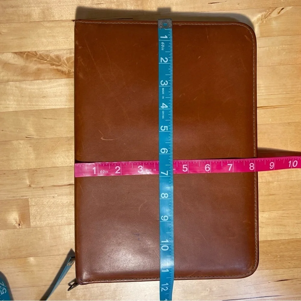 SD Vintage Top Grain Cowhide Portfolio with zipper closure